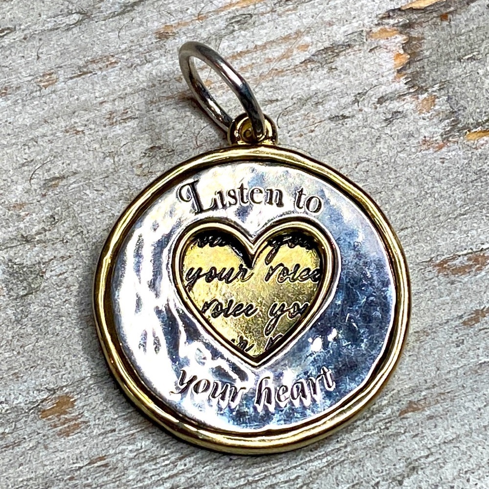 Grace & Heart G&H BE YOU Pendant .925 STERLING SILVER BRASS 1” Charm Jewelry